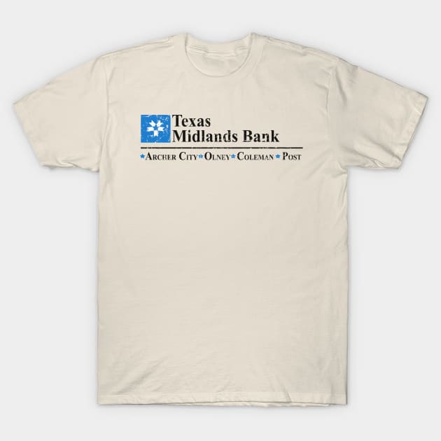 Texas Midlands Bank distressed T-Shirt by MonkeyKing